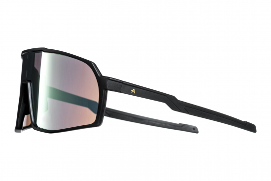 SUNGLASSES VISION GOLDEN LENS MATT BLACK APPROVED