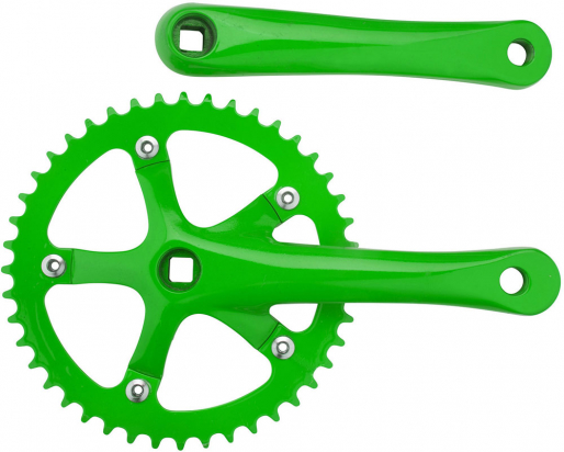 CRANKSET 44T-165mm GREEN PURE FIX CYCLES