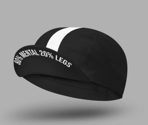 CYCLING CAP 80% MENTAL 20% LEGS BLACK COIS CC