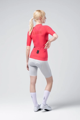 MAJICA BICIKLISTIČKA KRATKI RUKAVI CX SOLID UNISEX CERISE GOBIK