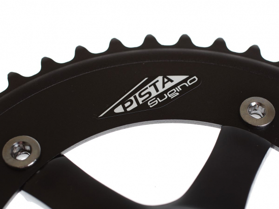 CRANKSET PISTA BLACK 44T - 170mm SUGINO