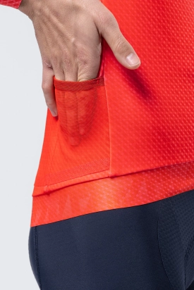 CYCLING JERSEY LONG SLEEVES HYDER MAN VERMILION GOBIK