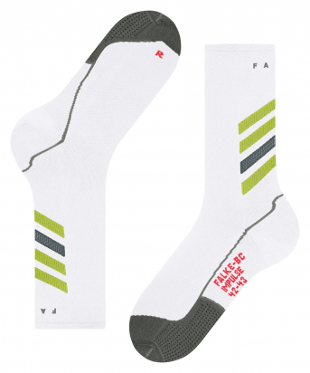 SOCKS IMPULSE VELOCITY WHITE/GREEN FALKE