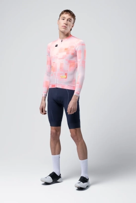 MAJICA BICIKLISTIČKA DUGI RUKAVI VANQUISH UNISEX FLAMINGO GOBIK