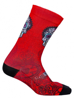 SOCKS DAY OF THE LIVING RED CYCOLOGY