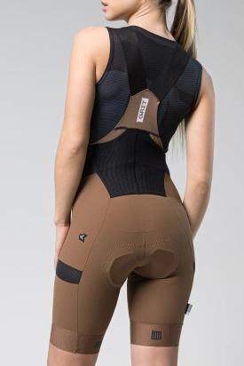 BIB SHORT GRIT 2.0 TOFFEE WOMAN GOBIK