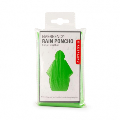 RAIN PONCHO S.O.S ASSORTED COLORS KIKKERLAND