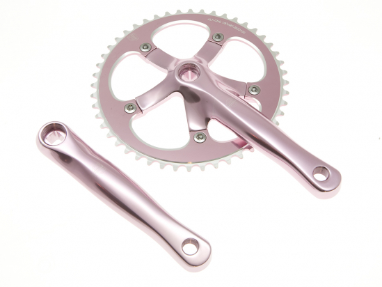 CRANKSET TRACK 46T-165mm PINK BLB