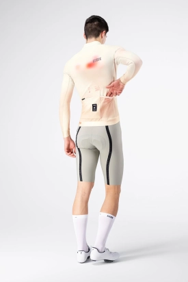 CYCLING JERSEY LONG SLEEVES HYDER MAN ALMOND GOBIK