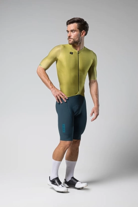 CYCLING JERSEY SHORT SLEEVES ATTITUDE 2.0 MAN SPLIT GREEN GOBIK