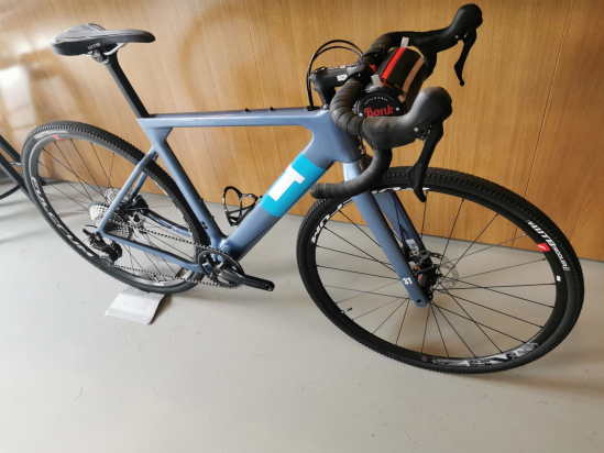 BICYCLE EXPLORO FM PRO GRX GREY/BLUE 3T - Size L