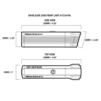 DAYBLAZER 1000 FRONT LIGHT BLACKBURN