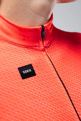 CYCLING JERSEY LONG SLEEVES HYDER MAN VERMILION GOBIK