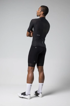 CYCLING JERSEY SHORT SLEEVES PHANTOM UNISEX JET BLACK GOBIK