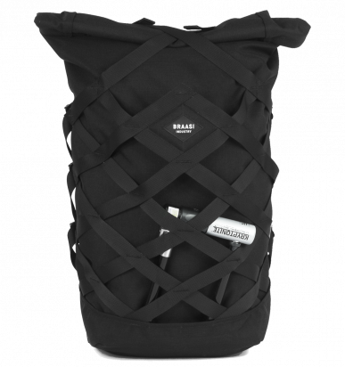 BACKPACK WICKER BLACK BRAASI