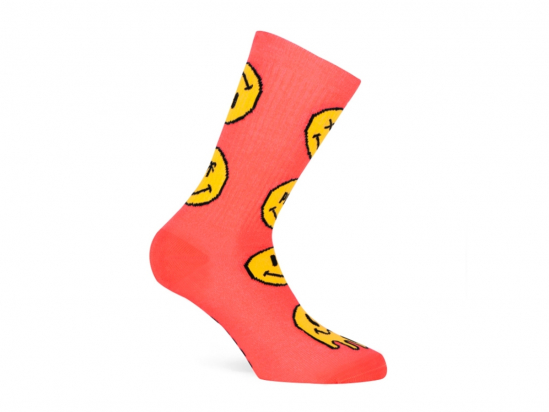 SOCKS SMILEY CORAL PACIFIC AND COLOR