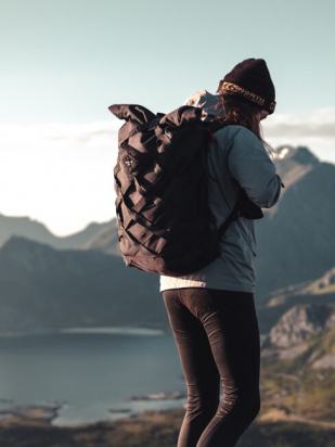 BACKPACK WICKER BLACK BRAASI