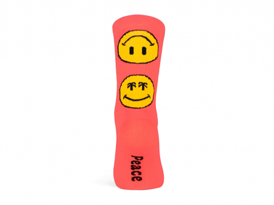 SOCKS SMILEY CORAL PACIFIC AND COLOR