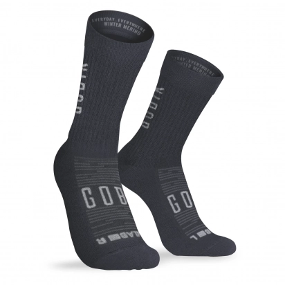 SOCKS WINTER MERINO UNISEX GRAY GOBIK