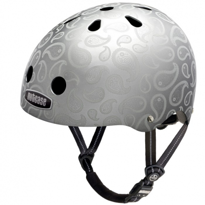 HELMET LIQUID SILVER NUTCASE