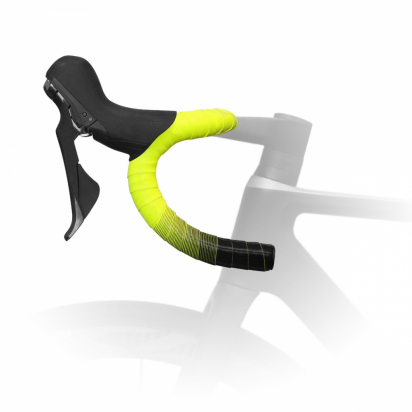 BAR TAPE VENTO TACKY MICROTEX BI-COLOR FLUO-YELLOW/BLACK FIZIK