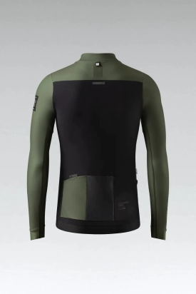 CYCLING JERSEY LONG SLEEVES HYDER BLEND MAN IVY GOBIK