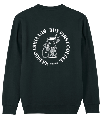 SWEATER BUT FIRST COFFEE UNISEX BLACK COIS CC