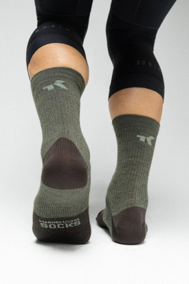 SOCKS WINTER MERINO UNISEX OLIVE GOBIK