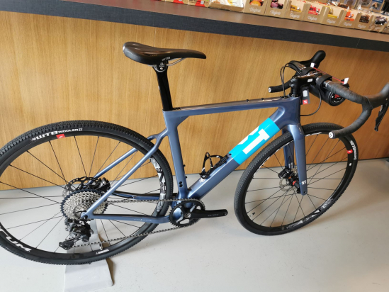 BICYCLE EXPLORO FM PRO GRX GREY/BLUE 3T - Size L