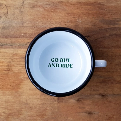 MUG ENAMEL 400ml BUT FIRST COFFEE COIS CC