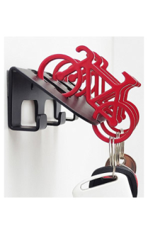 BICYCLE KEYCHAIN WALL HOLDER AND BOTTLE OPENER
