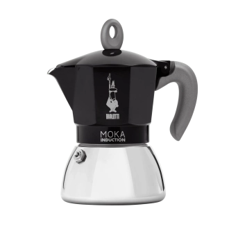 MOKA INDUCTION 6 CUPS BLACK BIALETTI