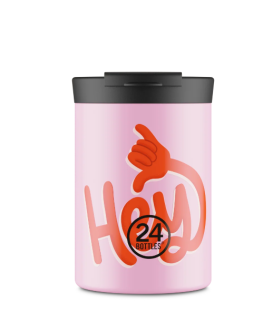 ŠALICA ZA KAVU THERMAL TUMBLER 350ml HEY PINK 24BOTTLES