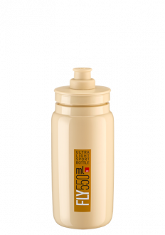 WATER BOTTLE BEIGE 550ml BROWN LOGO ELITE