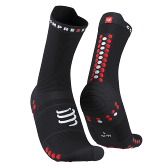 ČARAPE RACING PRO 4.0 RUN HIGH BLACK/RED COMPRESSPORT