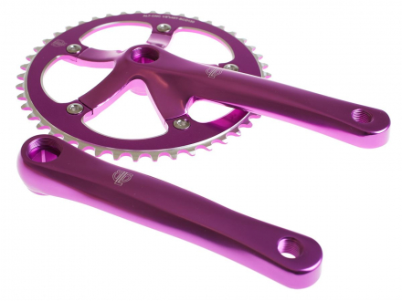 CRANKSET TRACK 46T-165mm PURPLE BLB