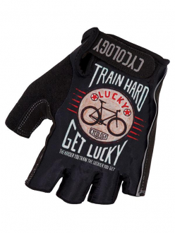 CYCLING GLOVES TRAIN HARD GET LUCKY CYCOLOGY