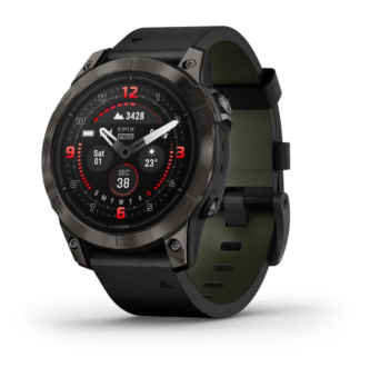 SAT Epix™ Pro (Gen 2) – SAPPHIRE EDITION 47mm SIVI/KOŽNI REMEN GARMIN