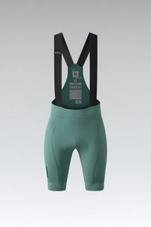 BIB SHORT MATT 2.0 WOMAN HEDGE GREEN K9 GOBIK