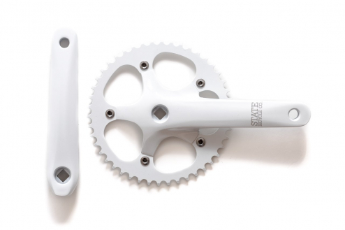 CRANKSET 46T-170mm WHITE STATE BICYCLE & Co.