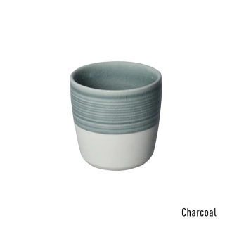 CAPPUCINO CUP 200ml DALE HARRIS CRACKLE GLAZE CHARCOAL LOVERAMICS