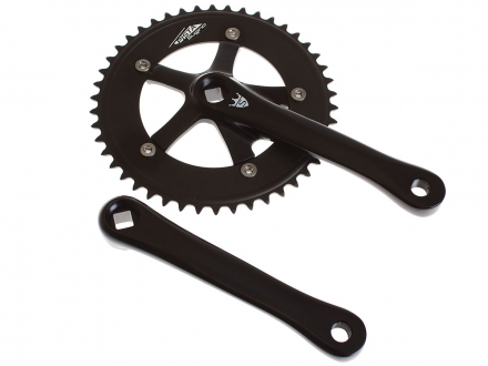 CRANKSET PISTA BLACK 44T - 170mm SUGINO