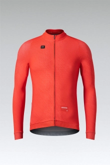 CYCLING JERSEY LONG SLEEVES HYDER MAN VERMILION GOBIK