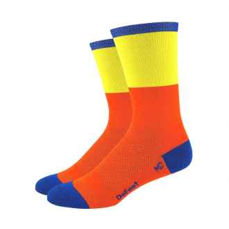 SOCKS BSTORMER BLOCKHEAD ORANGE/YELLOW DEFEET