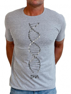 T-SHIRT DNA GREY CYCOLOGY