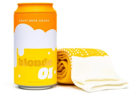 SOCKS IN A CAN BEER BLONDE 01 LUCKIES&SUCK