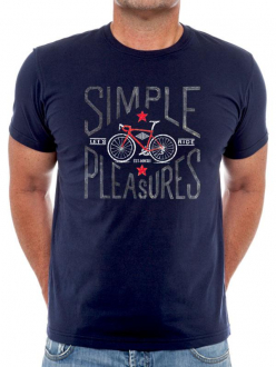 T-SHIRT SIMPLE PLEASURES BLUE CYCOLOGY