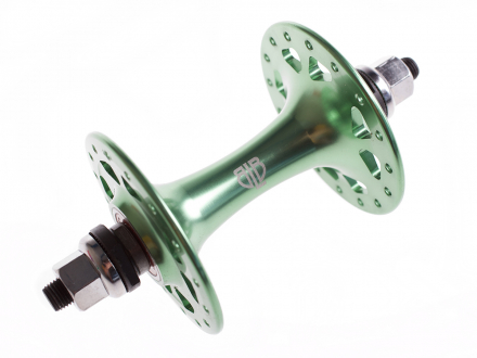 TRACK FRONT HUB GREEN 32H BLB