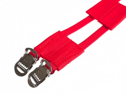 DOUBLE NYLON STRAPS RED BLB