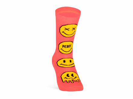 SOCKS SMILEY CORAL PACIFIC AND COLOR